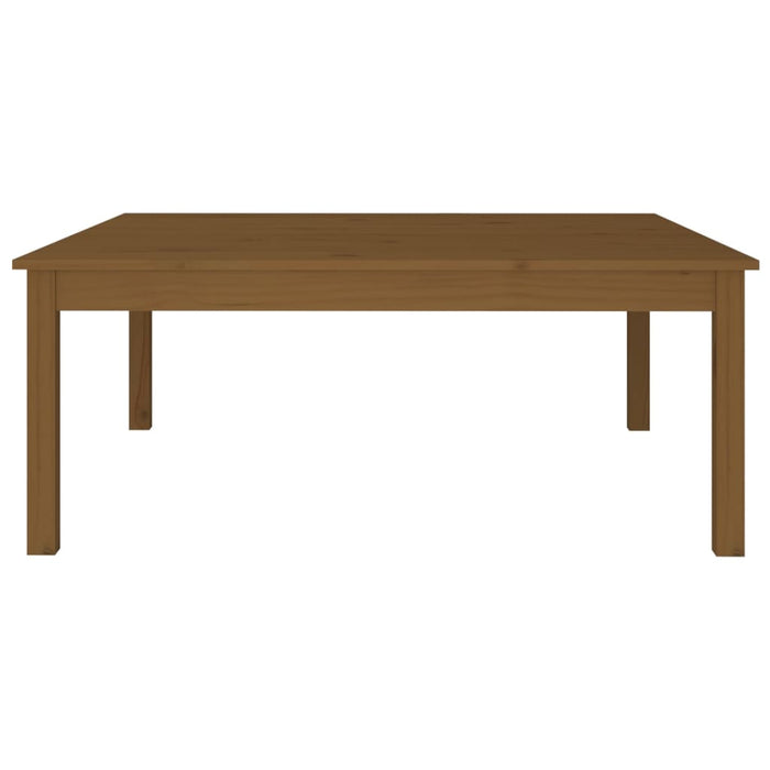 Coffee Table Honey Brown 100x100x40 cm Solid Wood Pine.