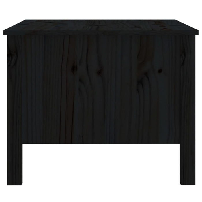Coffee Table Black 100x50x40 cm Solid Wood Pine.