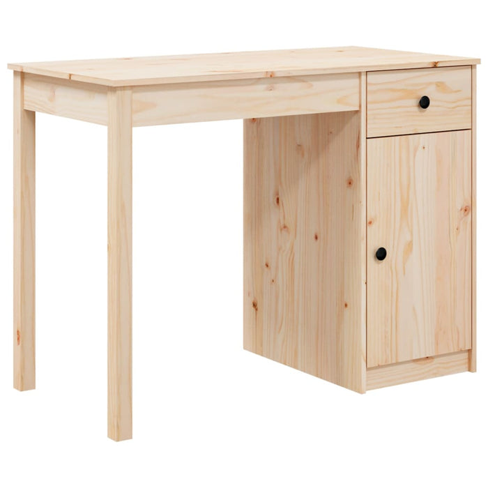 Desk Solid Wood Pine 100 cm