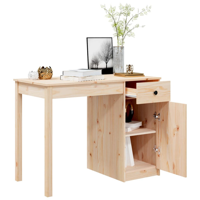 Desk Solid Wood Pine 100 cm