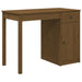 Desk Honey Brown 100x50x75 cm Solid Wood Pine.