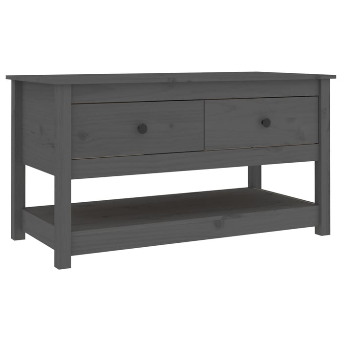 Coffee Table Grey 102x49x55 cm Solid Wood Pine.