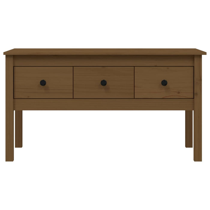 Coffee Table Honey Brown 102x49x55 cm Solid Wood Pine.