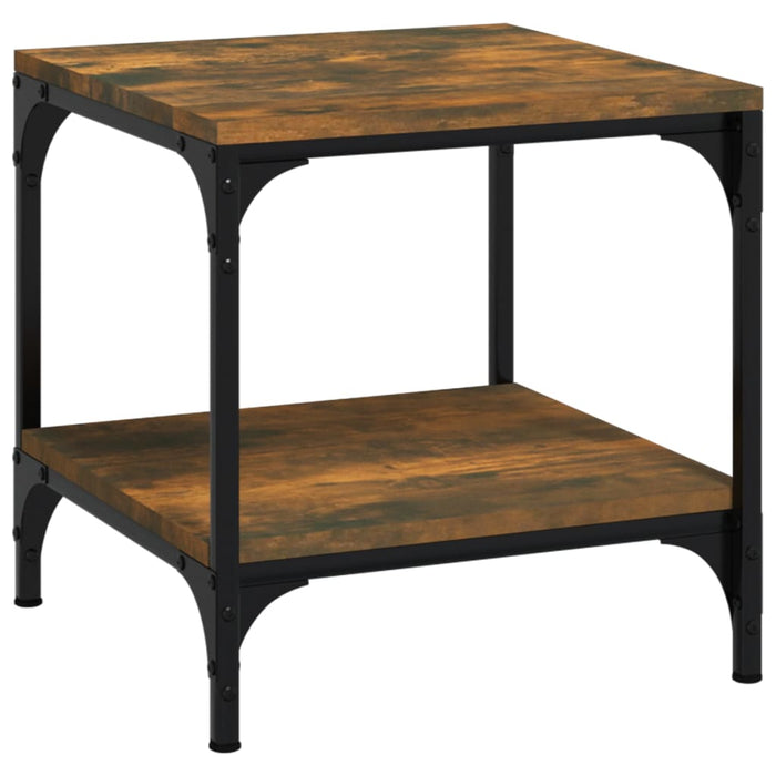 Side Table Smoked Oak Engineered Wood 40 cm