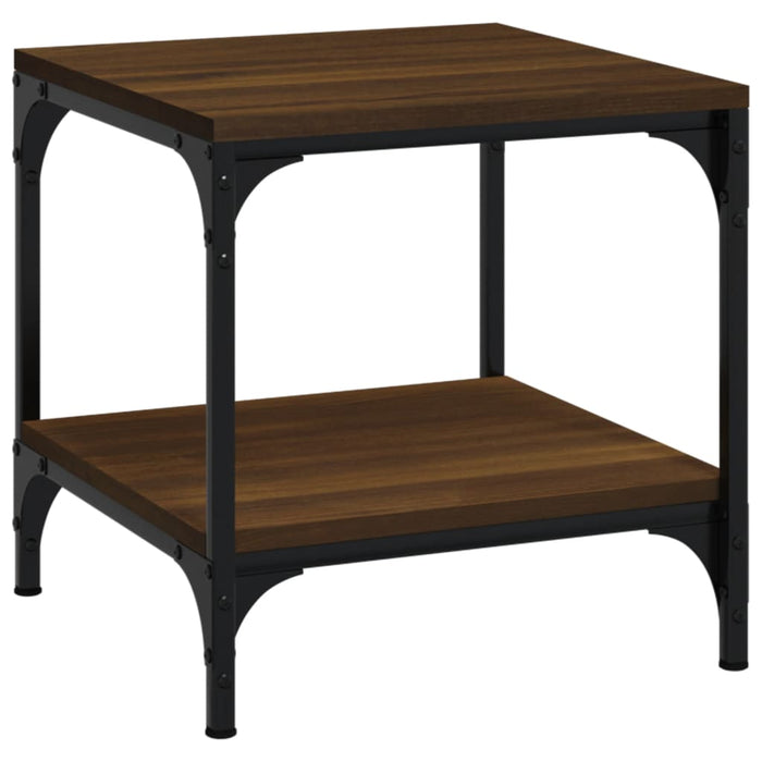 Side Tables 2 pcs Brown Oak Engineered Wood 40 cm