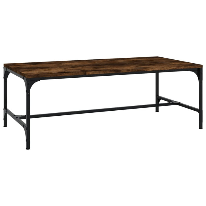 Coffee Table Smoked Oak 100x50x35 cm Engineered Wood.
