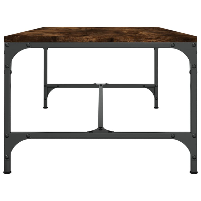 Coffee Table Smoked Oak 100x50x35 cm Engineered Wood.