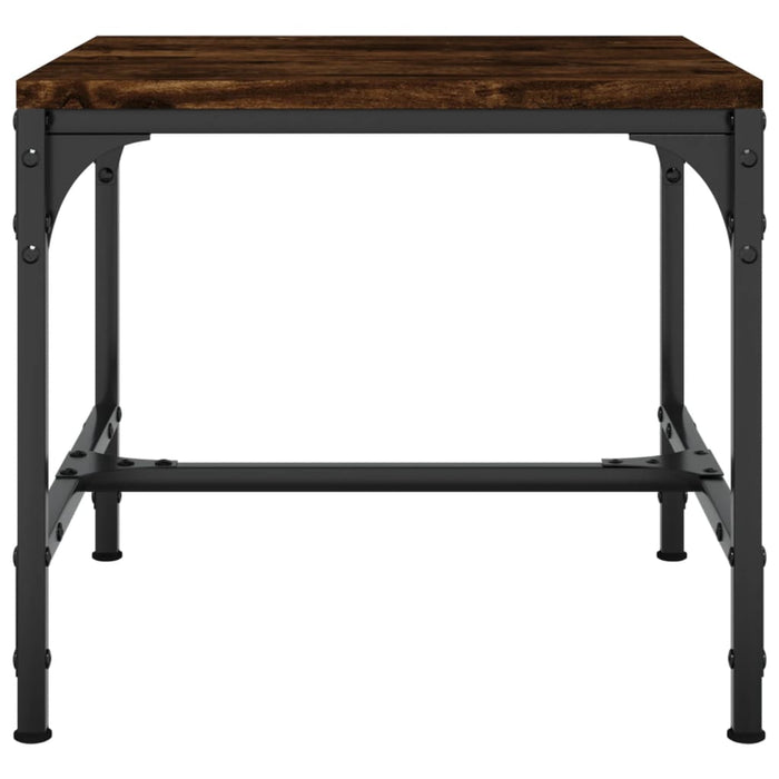 Coffee Table Smoked Oak 50x50x35 cm Engineered Wood.