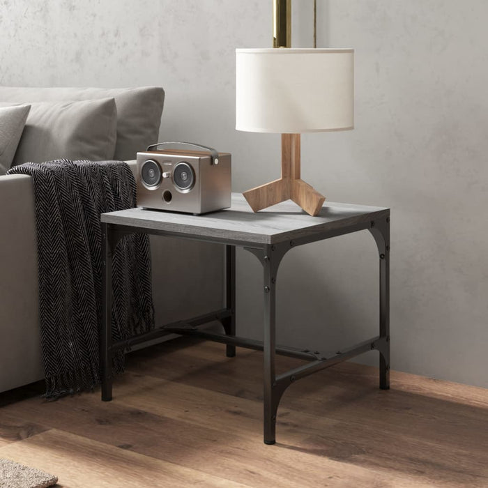 Side Table Grey Sonoma 40x40x35 cm Engineered Wood.