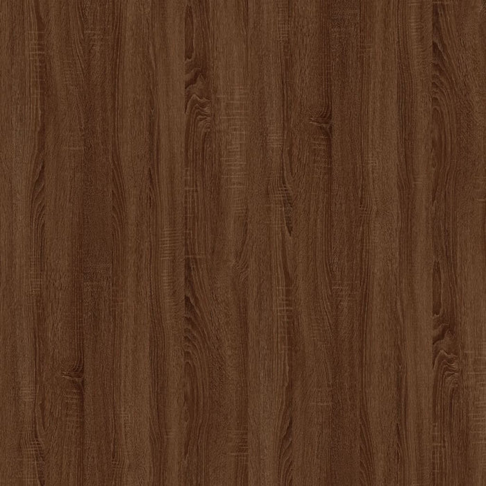 Side Table Brown Oak 40x40x35 cm Engineered Wood.