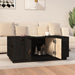 Coffee Table Black 100x50x41 cm Solid Wood Pine.