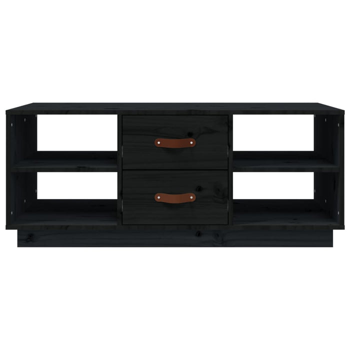 Coffee Table Black 100x50x41 cm Solid Wood Pine.