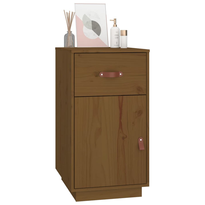 Desk Cabinet Honey Brown 40x50x75 cm Solid Wood Pine.