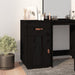 Desk Cabinet Black 40x50x75 cm Solid Wood Pine.