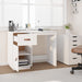 Desk White 95x50x75 cm Solid Wood Pine.