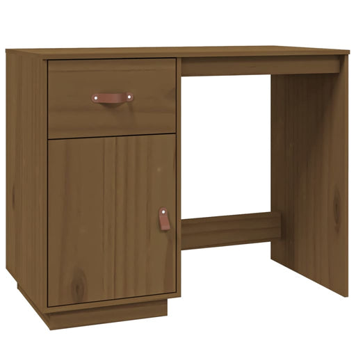 Desk Honey Brown 95x50x75 cm Solid Wood Pine.