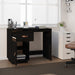 Desk Black 95x50x75 cm Solid Wood Pine.