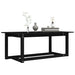 Coffee Table Black 110x55x45 cm Solid Wood Pine.