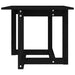 Coffee Table Black 50x50x45 cm Solid Wood Pine.