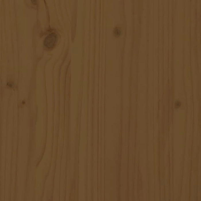 7 Piece Bar Set Honey Brown Solid Wood Pine.