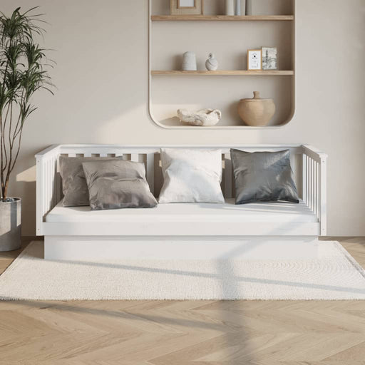 Day Bed White 80x200 cm Solid Wood Pine.