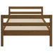 Bed Frame Honey Brown 75x190 cm 2FT6 Small Single Solid Wood Pine.