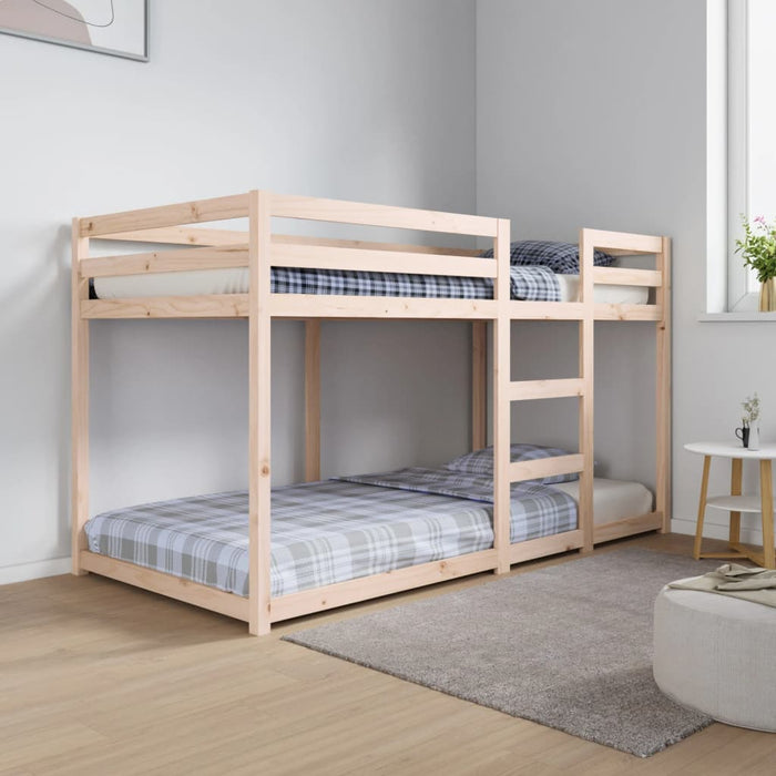 Bunk Bed Solid Wood Pine 90 cm