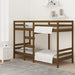 Bunk Bed Honey Brown 75x190 cm 2FT6 Small Single Solid Wood Pine.