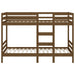 Bunk Bed Honey Brown 75x190 cm 2FT6 Small Single Solid Wood Pine.
