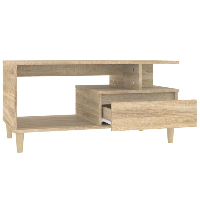 Coffee Table Sonoma Oak 90x49x45 cm Engineered Wood.