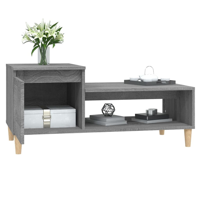 Coffee Table Grey Sonoma 100x50x45 cm Engineered Wood.