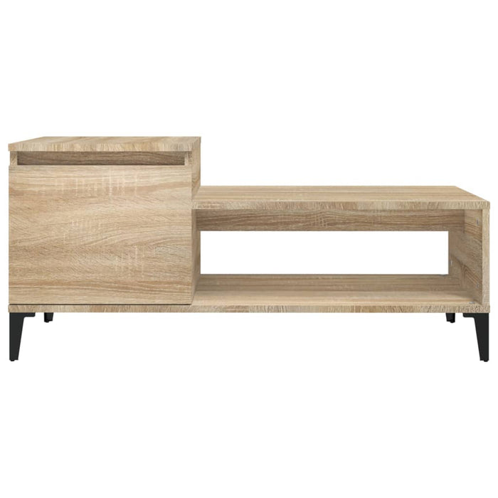 Coffee Table Sonoma Oak 100x50x45 cm Engineered Wood.