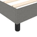 Box Spring Bed Frame Dark Grey 135x190 cm 4FT6 Double Fabric.