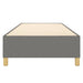 Box Spring Bed Frame Dark Grey 90x190 cm 3FT Single Fabric.