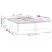 Box Spring Bed Frame Light Grey 135x190 cm 4FT6 Double Fabric.