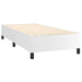 Box Spring Bed Frame White 90x190 cm 3FT Single Faux Leather.