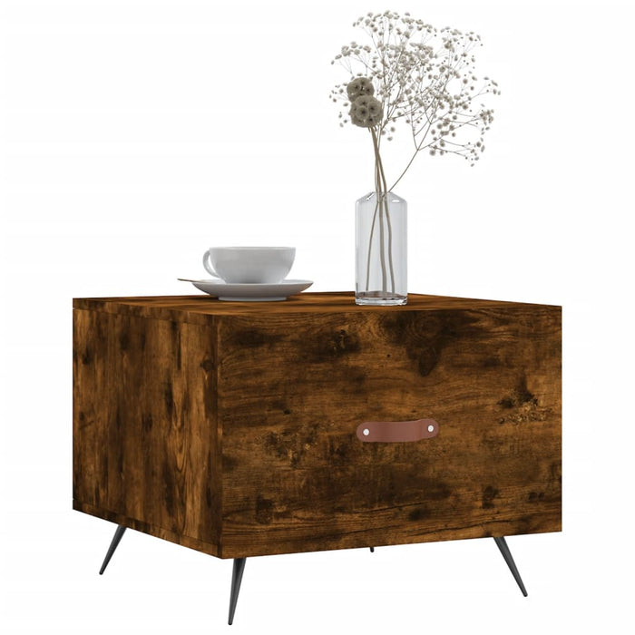 Coffee Tables 2 pcs Smoked Oak 50x50x40 cm Engineered Wood
