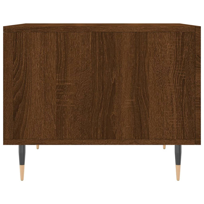 Coffee Tables 2 pcs Brown Oak 50x50x40 cm Engineered Wood
