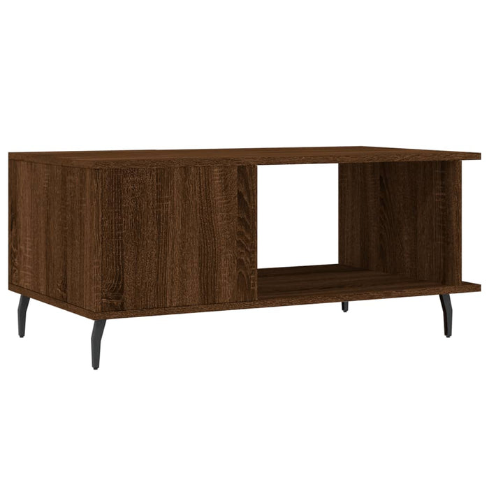 Coffee Table Brown Oak 90x50x40 cm Engineered Wood