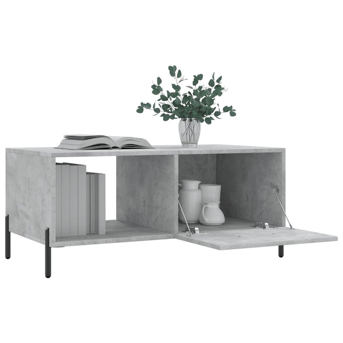 Coffee Table Concrete Grey Engineered Wood 90 cm