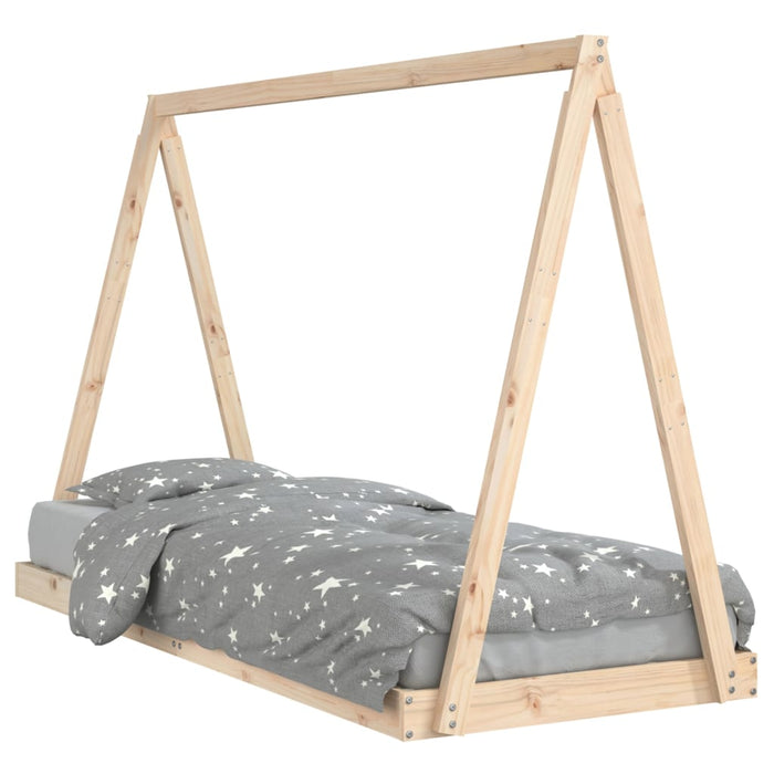 Kids Bed Frame 80x200 cm Solid Wood Pine