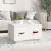 Coffee Table White 60x53x35 cm Solid Wood Pine.