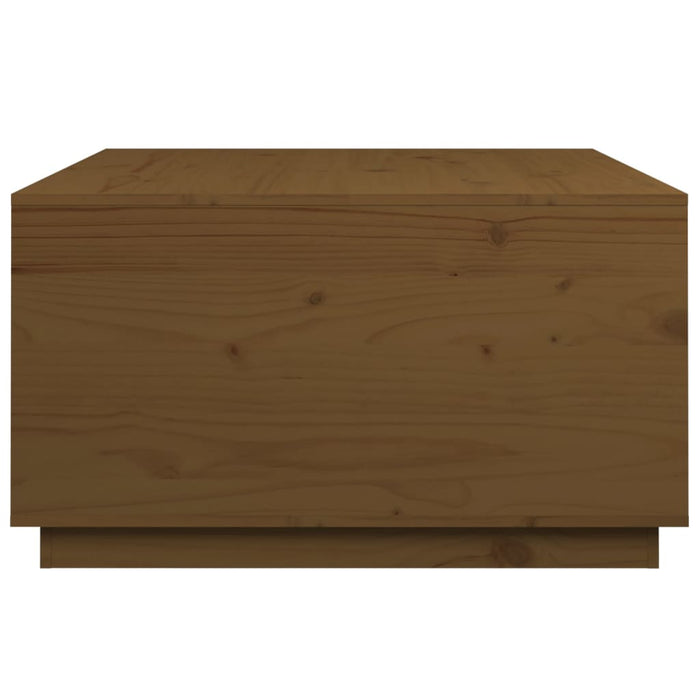 Coffee Table Honey Brown 80x80x45 cm Solid Wood Pine.