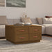 Coffee Table Honey Brown 80x80x45 cm Solid Wood Pine.