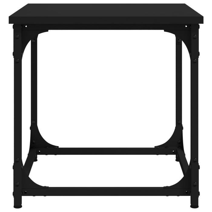 Side Table Black 40x40x40 cm Engineered Wood.