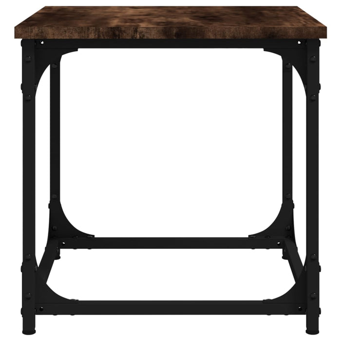 Side Table Smoked Oak 40x40x40 cm Engineered Wood.