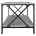 Coffee Table Grey Sonoma 100x50x45 cm Engineered Wood and Iron.