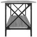 Coffee Table Grey Sonoma 100x45x45 cm Engineered Wood and Iron.