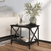 Side Table Black 55x38x45 cm Engineered Wood.