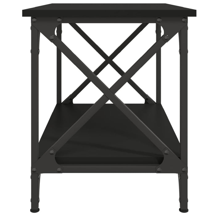 Side Table Black 55x38x45 cm Engineered Wood.